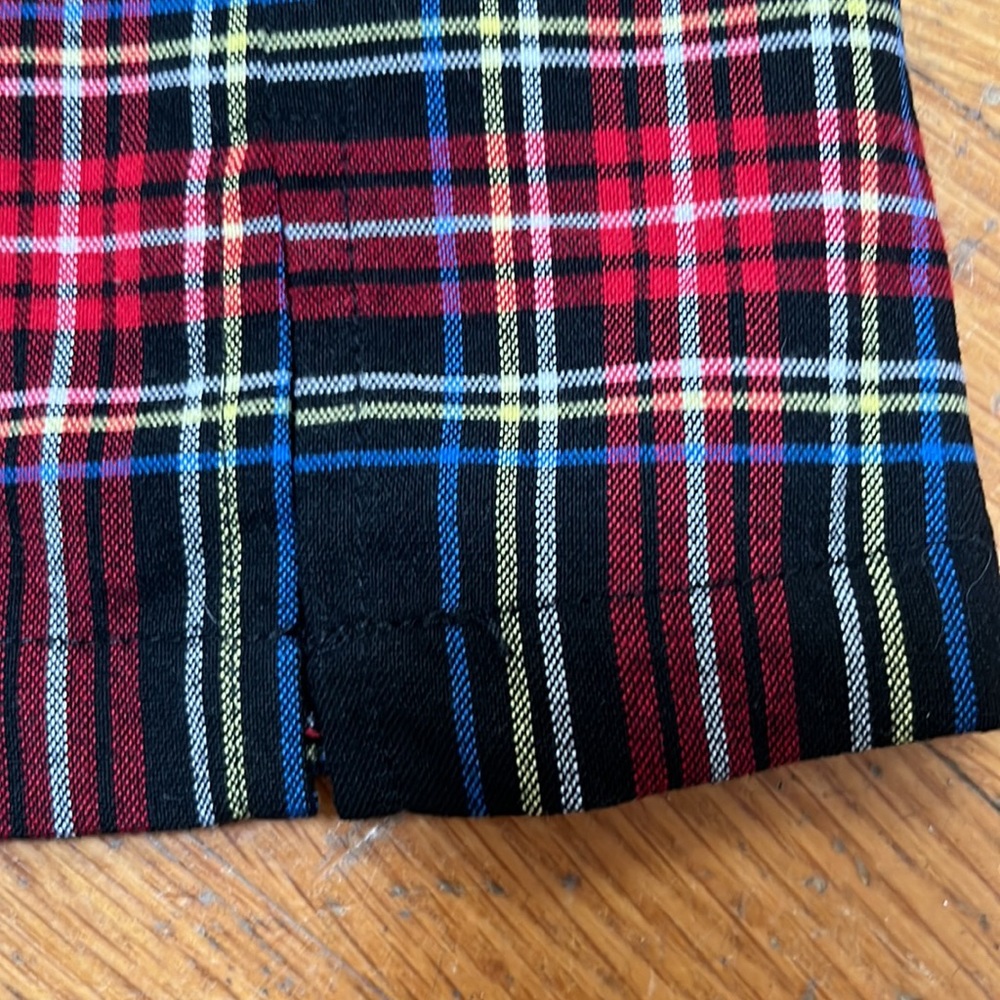 JOHN GALT PLAID MINI SKIRT NWT, clean, zipper sz 26 - Picture 3 of 6